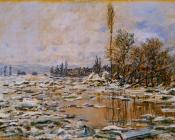 克劳德 莫奈 : Breakup of Ice, Grey Weather